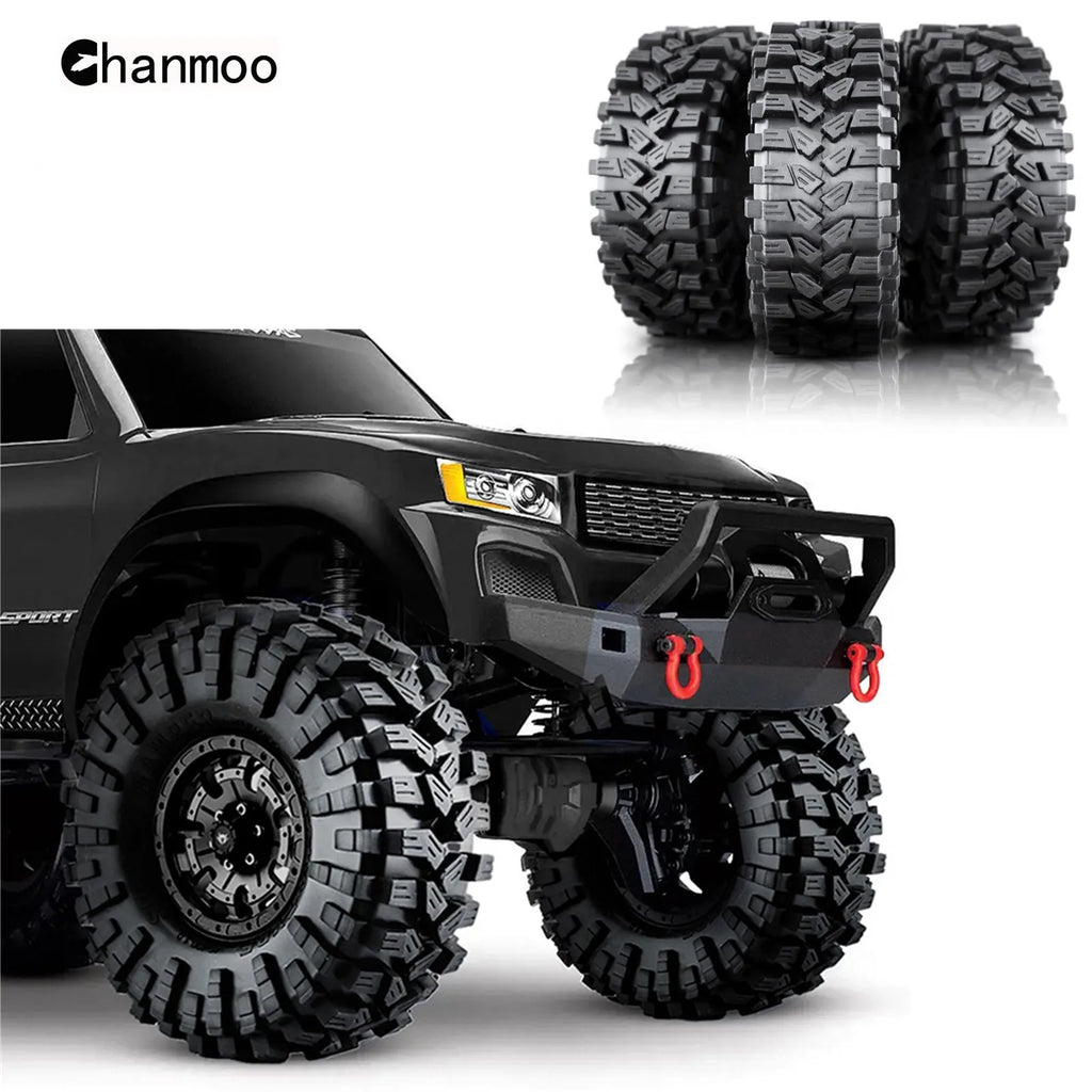1.9in Crawler Tires Rock Wheels Mud Tyre for 1/10 Scale RC Car Axial Traxxas SCX10 II III TRX4 RC4WD D90 YK4102 Gen8 Redcat