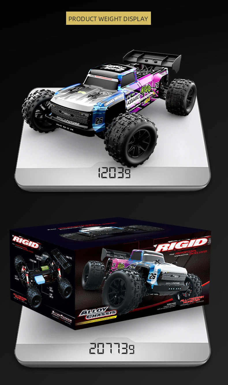 90KM/H High Speed Brushless Four-Wheel Drive Remote Control Car Off-road Vehicle RC Drift Racing With Lights RC Car Adult Toys