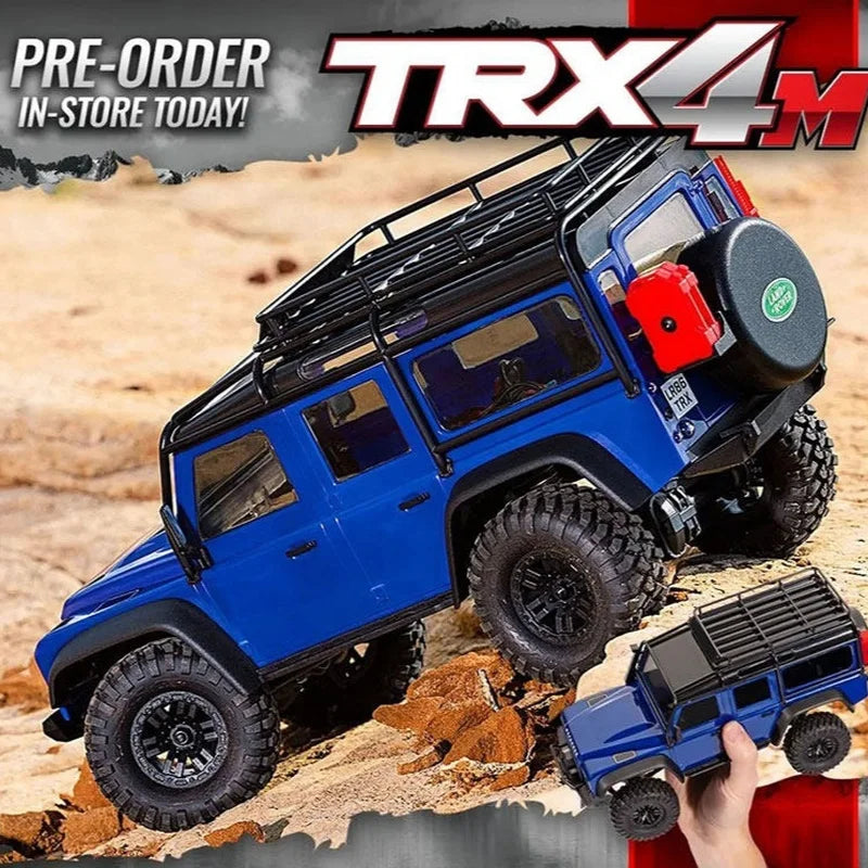Traxxas TRX4M 1/18 Scale RC Crawler Electric Remote Control Land Rover Defender Bronco Off Road Vehicle Model 97054-1