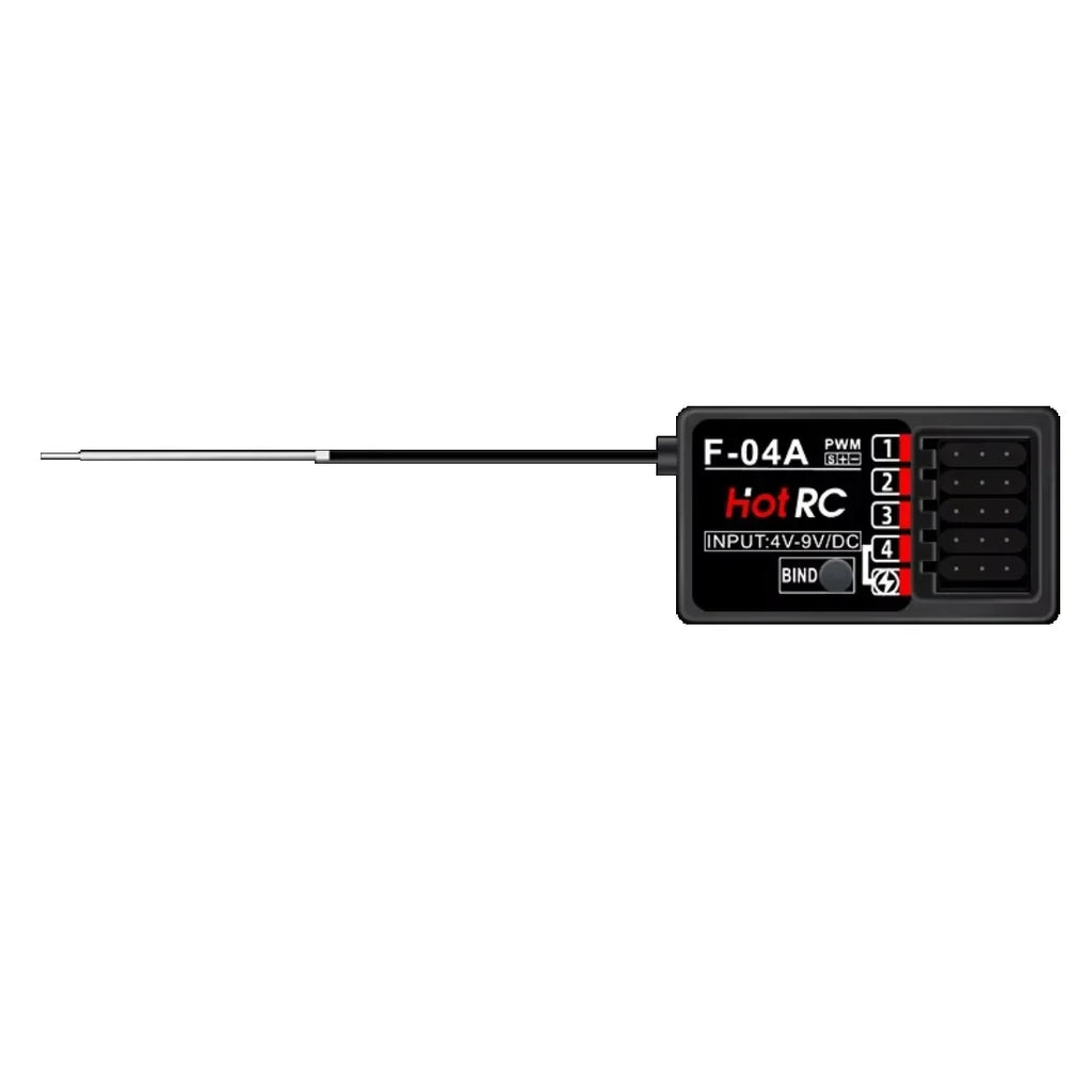HotRC CT-10B 10CH 2.4G Color Screen Transmitter 10 Channel Remote Control F-10A F-01A 4/6/8/10CH Gyro Receiver for RC Car Boat