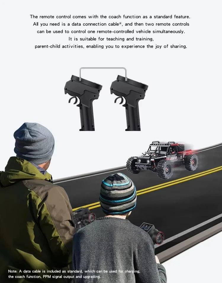 HotRC-Remote Control CT-10B 10-Channels, 2.4GHz Transmitter Controller for Climbing, Drifting Vehicle, RC Cars, Aircraft,