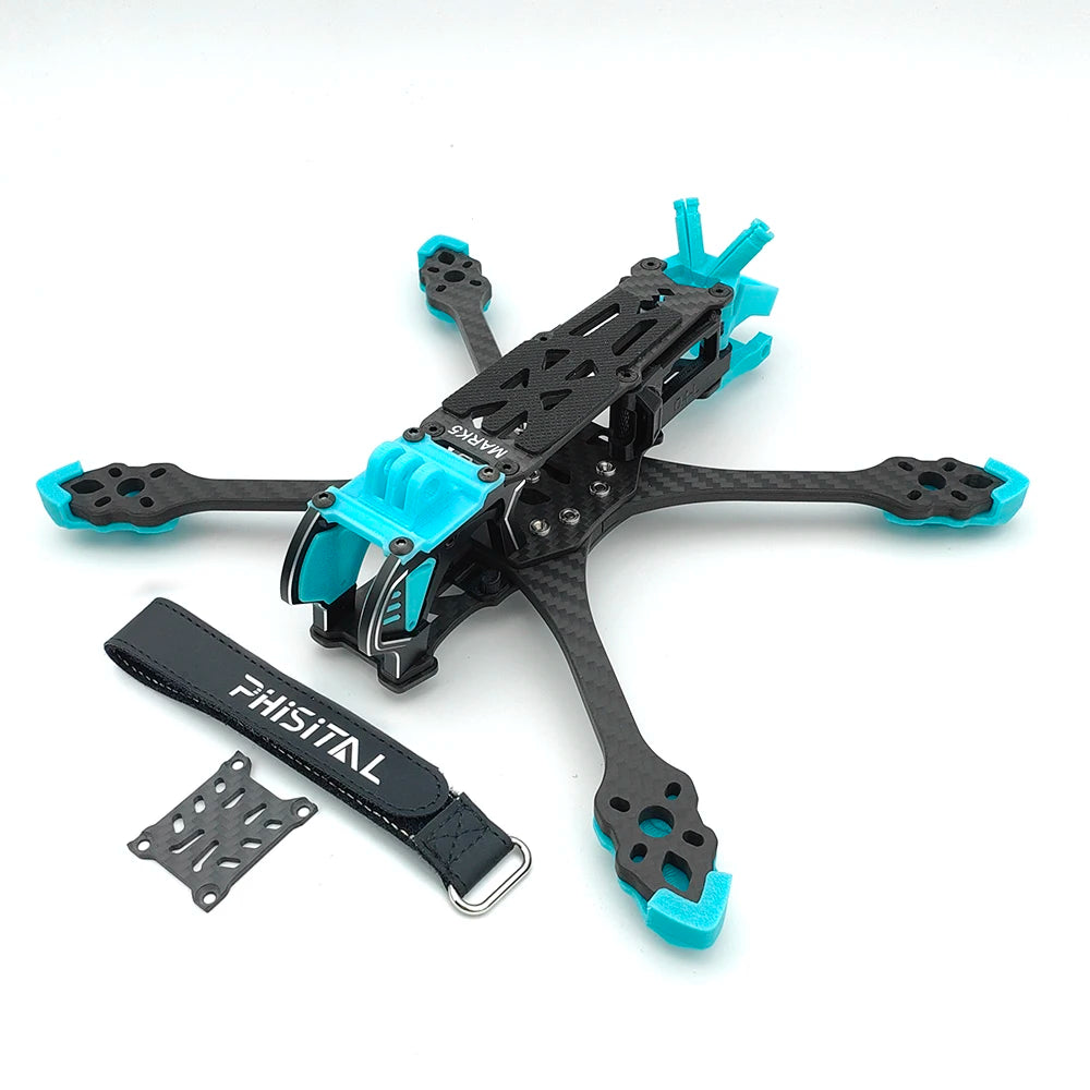 PhiSital Mark5 O4 Pro FPV Frame Kit  X/DC Vesion 5inch Carbon Fiber Quadcopter Racing Drone for RC freestyle DIY parts