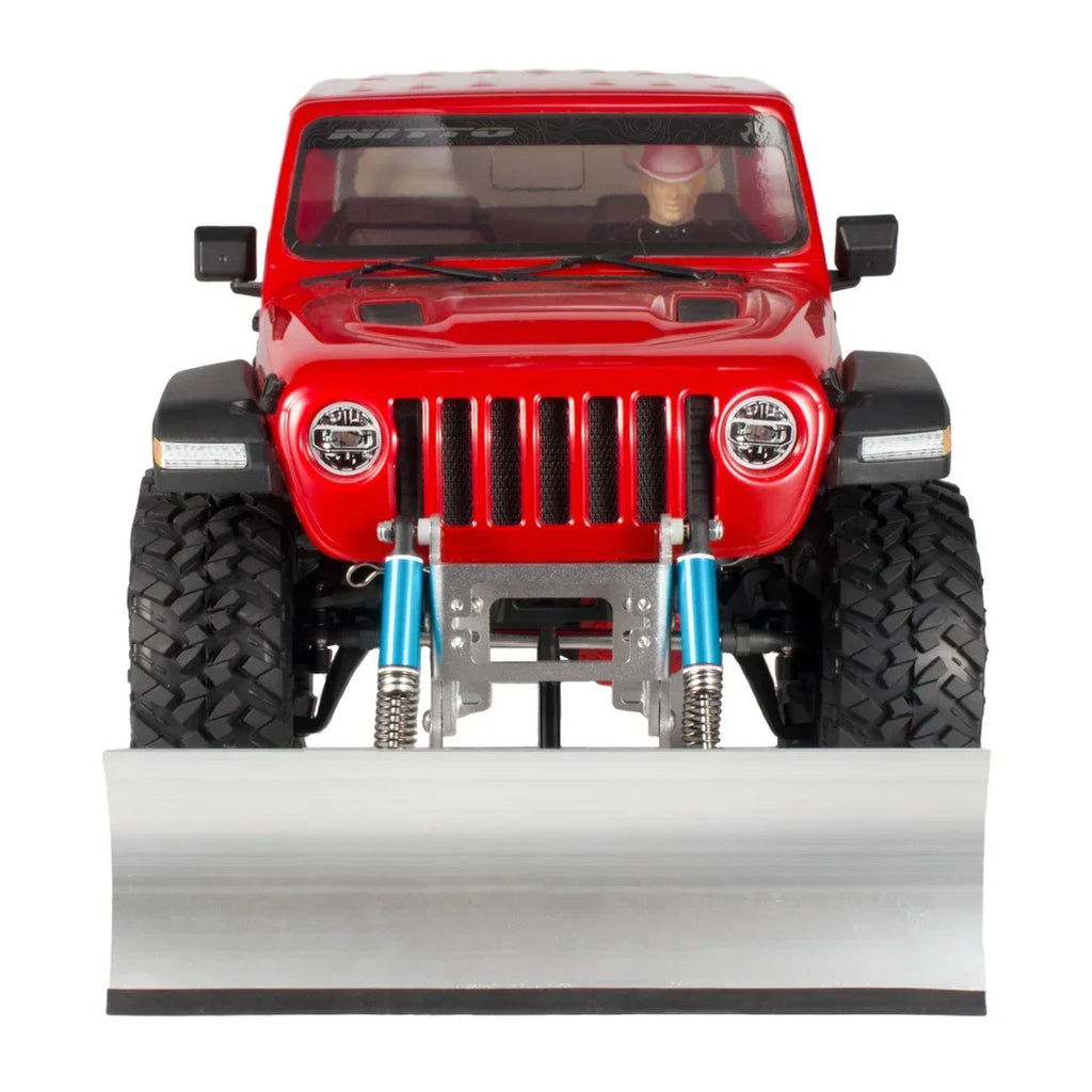 1/10 RC Crawler Snowplow Adjustable Aluminum Plow Blade for Axial SCX10 III 90046 TRX4 Defender Redcat GEN8 Plow Truck Upgrade
