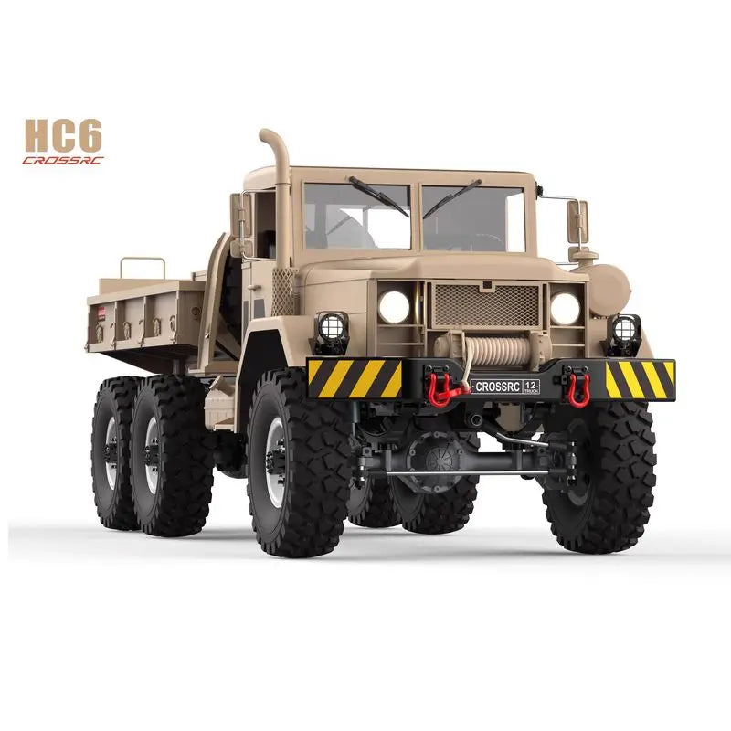 CROSS HC6 M35 Style 6X6 RC Car Military Truck Electric Remote Control Hard Shell Off Road Rock Crawler Dual Speed Model Vehicle