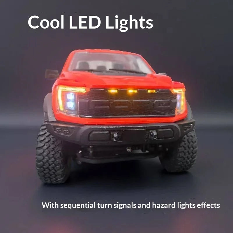 1:12 RC Car RC Pickup Truck F-150 4WD RC Crawler Full Proportion Metal Drive Shaft Gear Off-Road RC Car Lifelike Door Opening