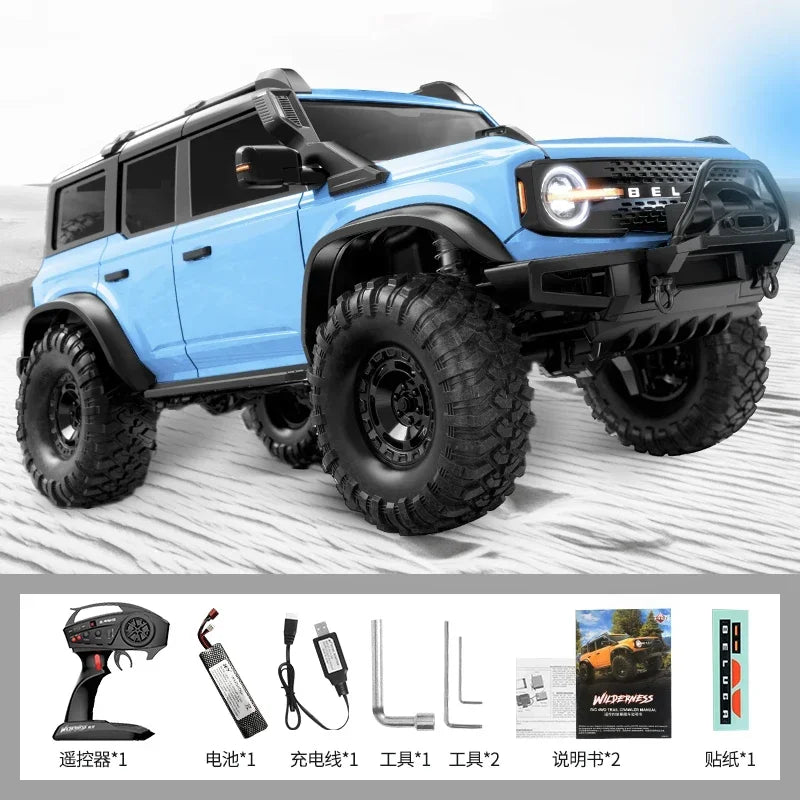 RC Crawler 1/10 Rc Car 4WD RTR HB R1001 with LED 2.4G Electric Remote Control Rock Buggy Off-road Vehicle Rc Cars for Adults