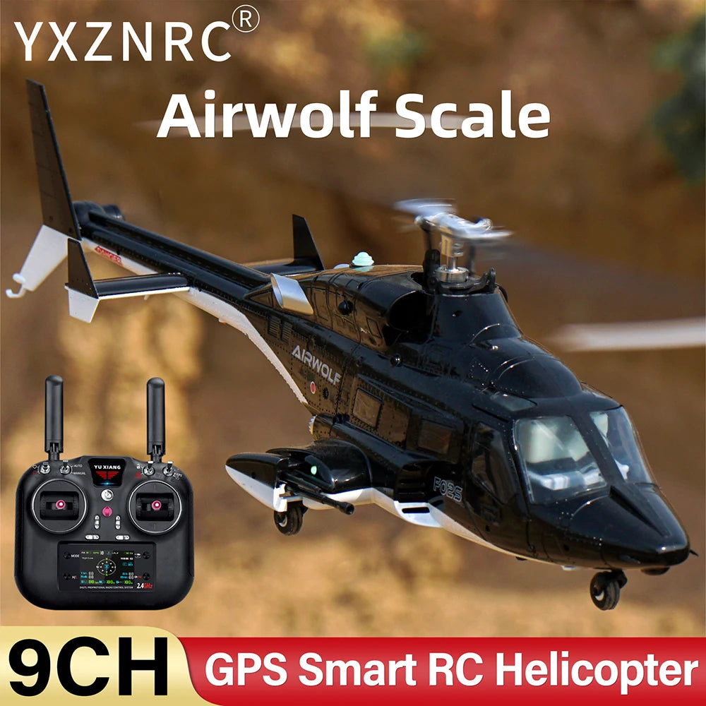 YUXIANG Airwolf RC Helicopter 1:34 9CH GPS Brushless Optical Flow Positioning