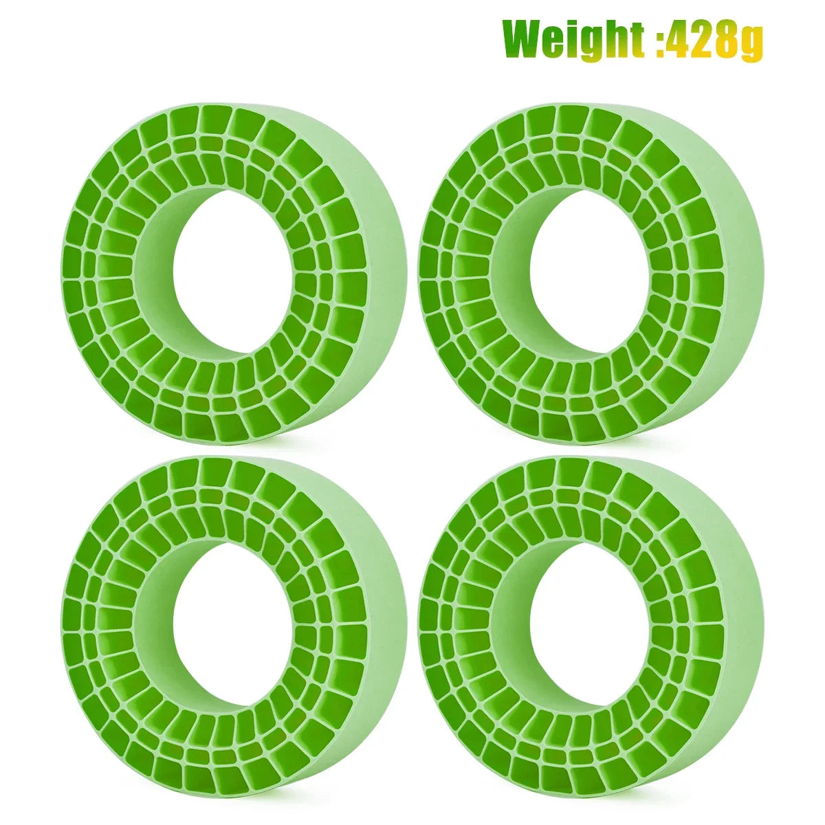 4PCS Waterproof 2.2" Silicone Rubber Insert Foam 125*45mm for 1/10 RC Crawler Car SCX10 Capra Wraith Upgrade Parts