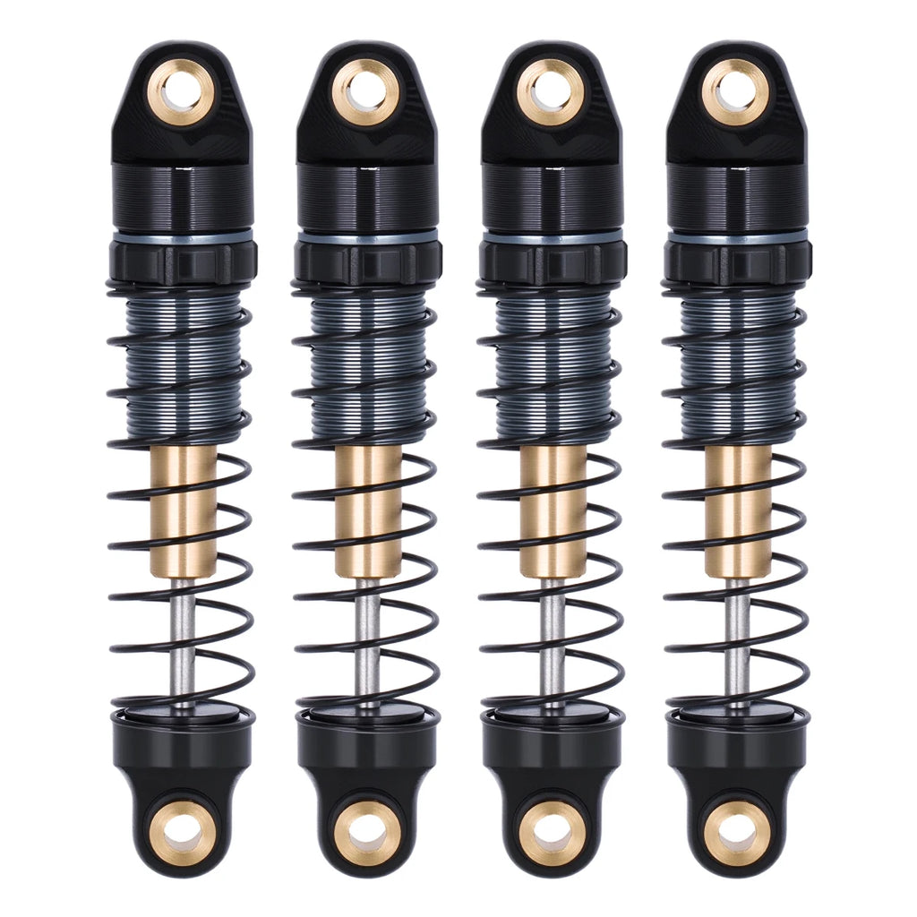 Axial SCX30 Aluminum Shock Absorber Set, 28.5mm with 3 Spring Rates, Full Car Kit for Performance Upgrade
