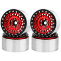 2/4Pcs 2.2 Inch Metal Alloy Beadlock Wheel Hub Rim Rims Aluminum Alloy for TRX4 TRX6 Axial SCX10 III  1/10 RC Crawler