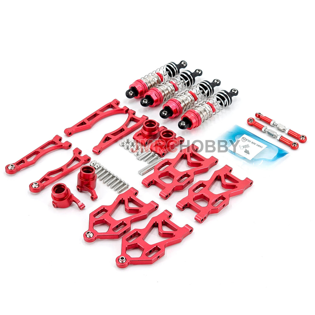 Aluminum Alloy Suspension Arm Wheel Seat Steering Cup Set Upgrade Metal Parts Accessories For SCY RC Car 16101 16102Pro 16103