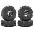 Metal 1.9 Beadlock Wheel Rim Tires Set for 1/10 RC Crawler Car Axial SCX10 III AXI03007 90046 TRX-4 Redcat GEN 8