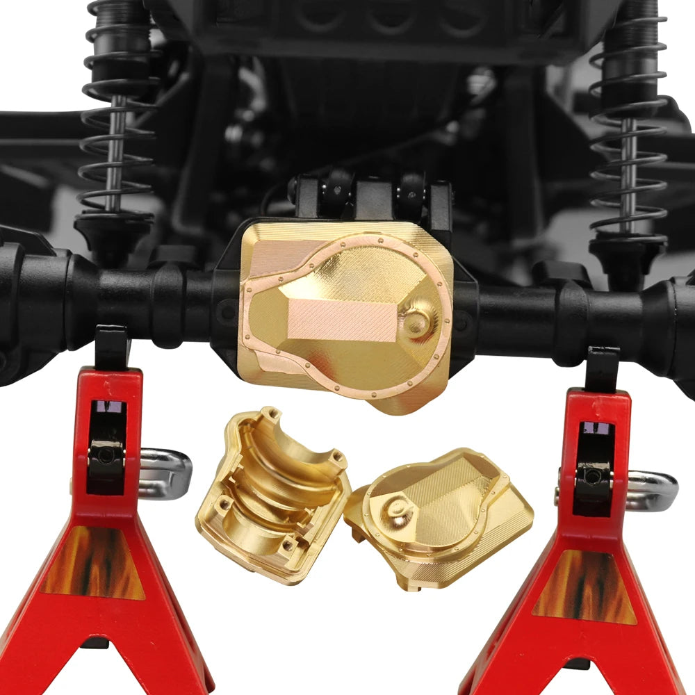 1/10 RC Crawler TRX-4 Brass Heavy Duty Counter Weight Set Portal Drive Axle Housing Bumper Mount TRX4 TRX6 Upgrade Parts