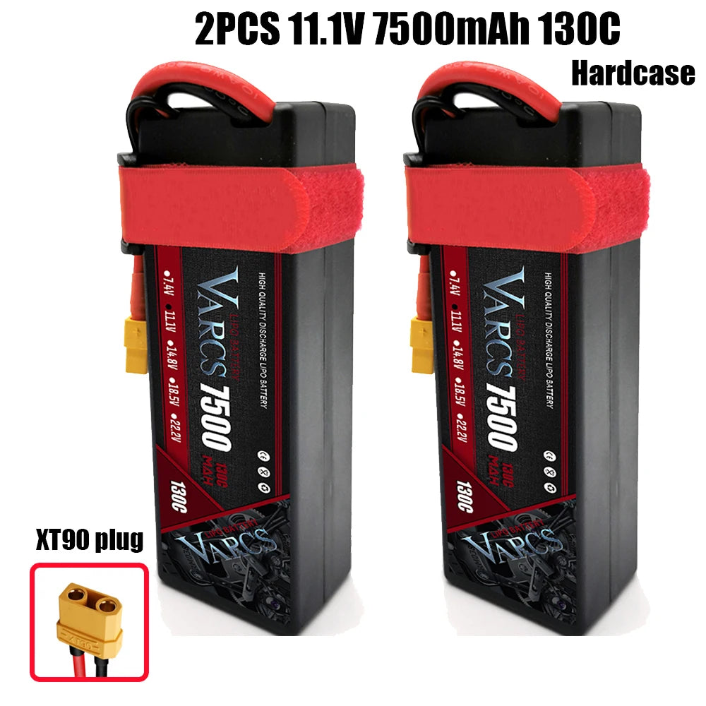 VARCS Lipo 3S 4S Lipo 14.8V 15.2V 11.1V 11.4V Battery 6500mah 7000mah  8400mah 9200mah 10000mah 6200ma 5200mah XT90 EC5 RC Car