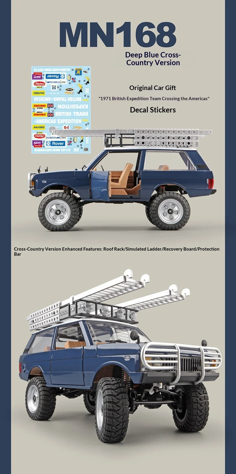 New Hot Selling MN168 1:12 4WD RC Off Road Climbing Car Portal Axle Electric Remote Control Truck Model Toy for Outdoor Play