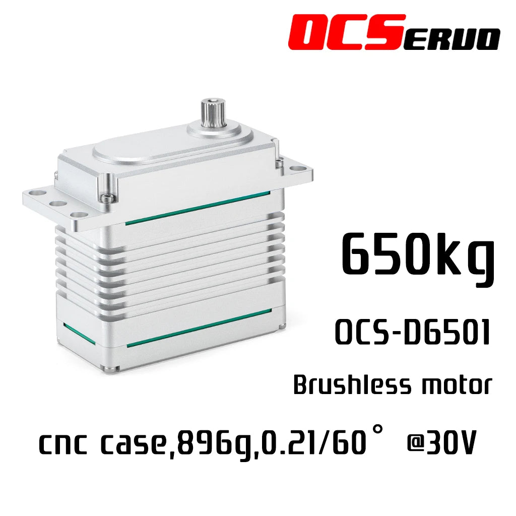 650KG.CM-950kgcm@30V CNC Digital Brushless PWM CAN 485 Servo OCS-D6501High Torque Servo Steel Gear UAV Metal horn