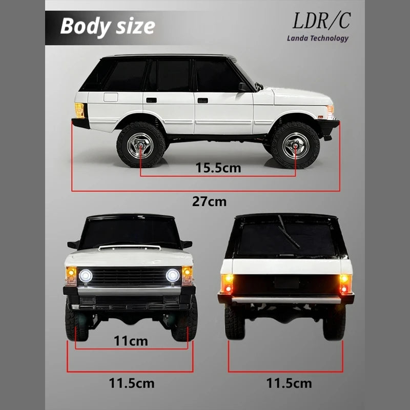 1/18 LDRC LD18401Pro Rc Car LD18401 PRO 4WD Offroad High-speed Climbing Brushless Inductive ESC Vehicle RC Car Children's Gifts