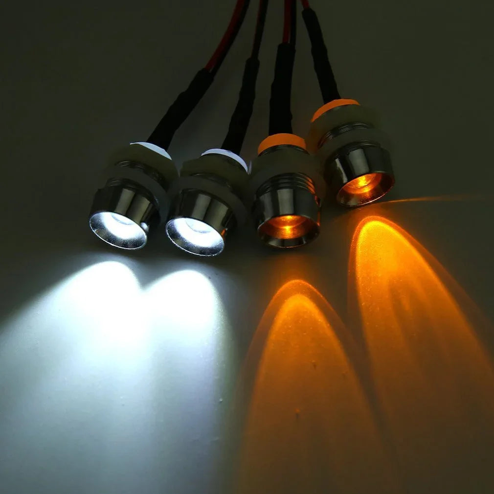 RC LED Light Kit headlamps for 1/10 1/8 1/12 RC Car Truck Crawler Drift Car Headlight Taillight TRAXXAS HSP HPI MN99 MN90
