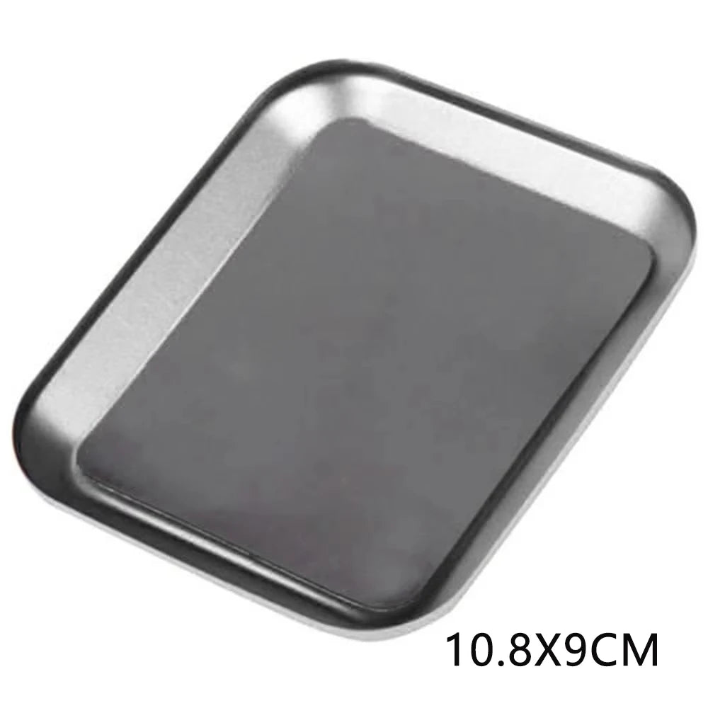 RS 98*98*11mm CNC Aluminium Magnetic Screw Tray Nut Gasket Storage Tool for RC Car Boat Airplane Model