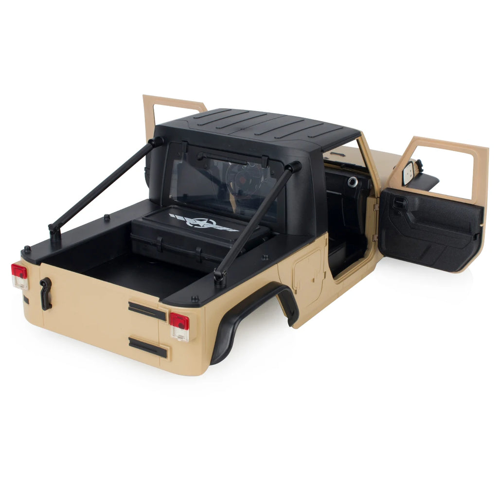 313mm 12.3in Wheelbase Hard Plastic Pickup Body Shell Unassembled Kit for 1/10 RC Crawler Car Axial SCX10 90046 Jeep Wrangler