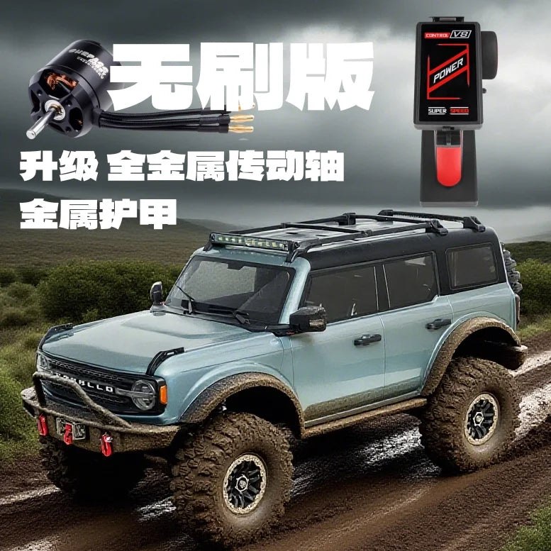 WLtoys 104006 Pro 1/10 RC Electric 4WD Off Road Rock Crawler With Front Rear Differential Lock Dual Speed Transmission Model Car