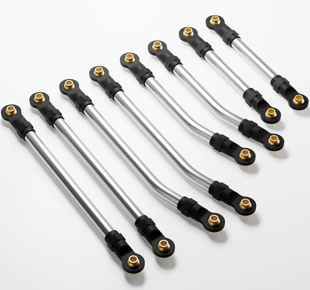 8PCS Brass Link Set High Clearance Chassis Links for TRX4M Upgrade Parts 1/18 RC Crawler Car Accessories