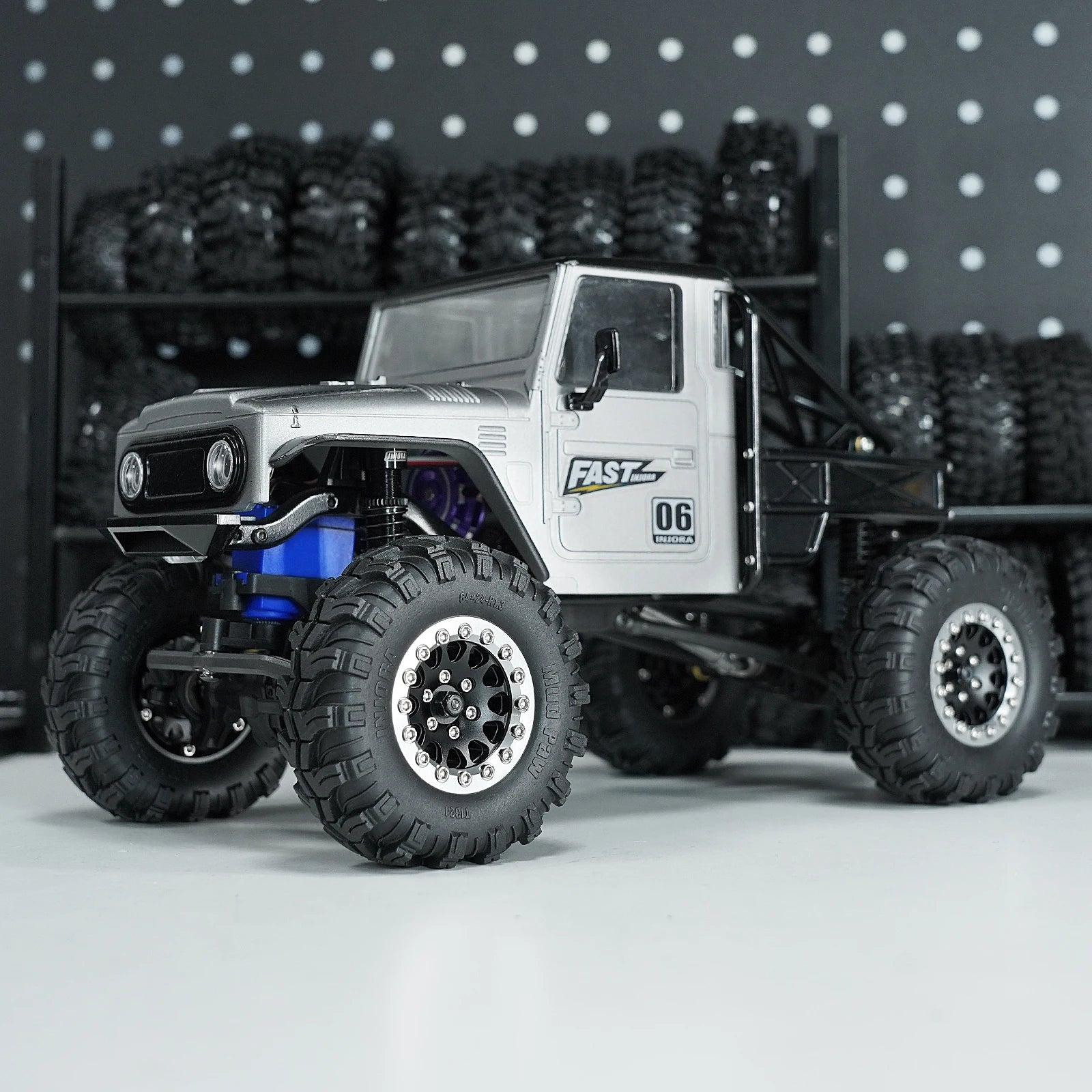 INJORA 1.3" Aluminium Beadlock Wheels for 1/24 1/18 RC Crawler (W1311)