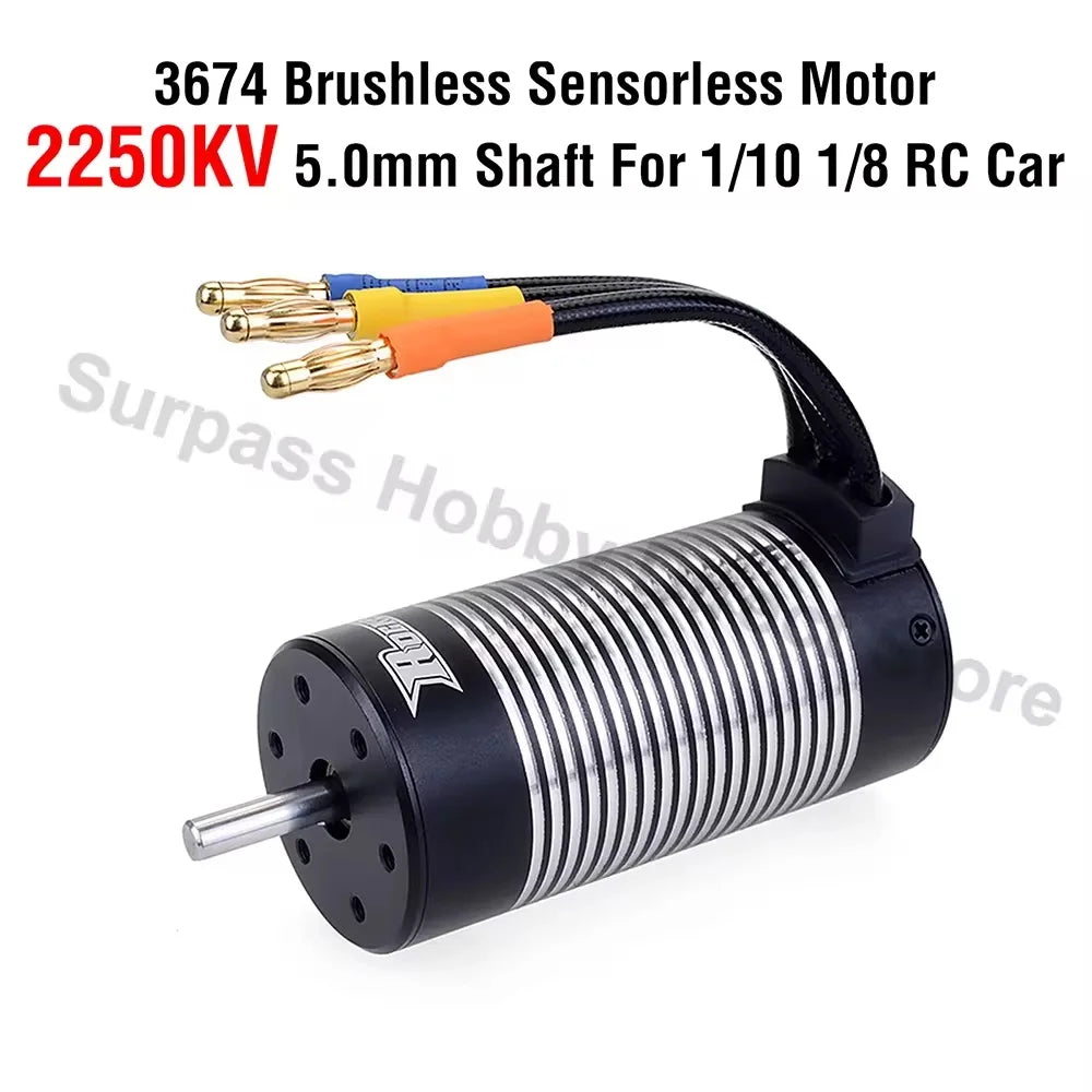 Surpass Hobby Rocket 2845 F540 3650 3660 3665 3670 3674 4068 Waterproof Brushless Motor for 1/10 1/12 RC Car Robot WLtoys 12428