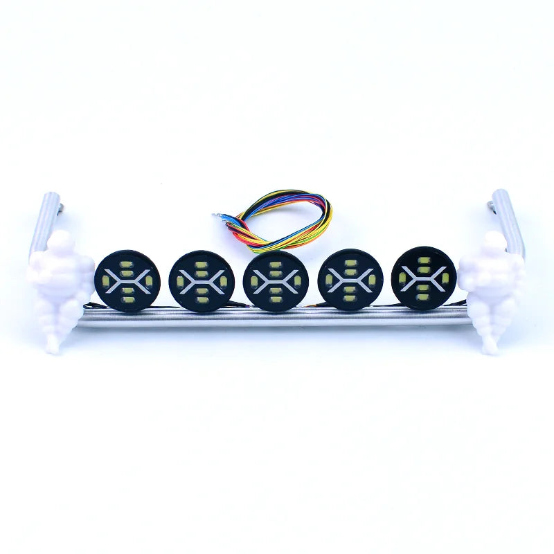 LED Simulation Roof Lights Rotating Lamp for 1/14 Tamiya RC Truck SCANIA 770S R620 Volvo FH16 BENZ Actros MAN TGX TGS Car