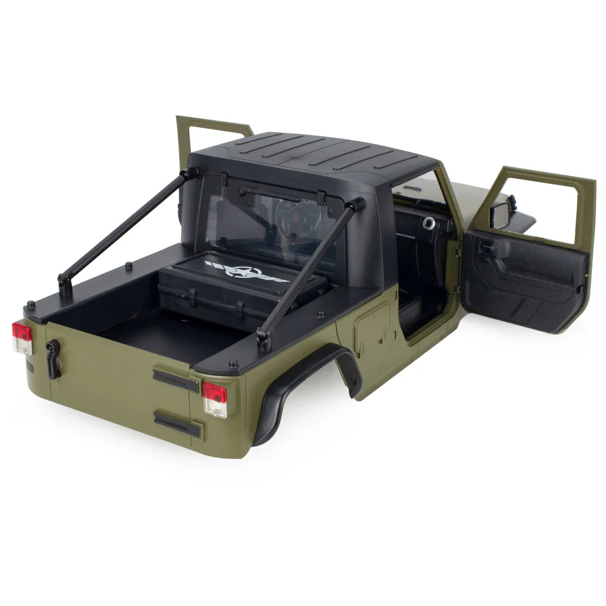 313mm 12.3in Wheelbase Hard Plastic Pickup Body Shell Unassembled Kit for 1/10 RC Crawler Car Axial SCX10 90046 Jeep Wrangler