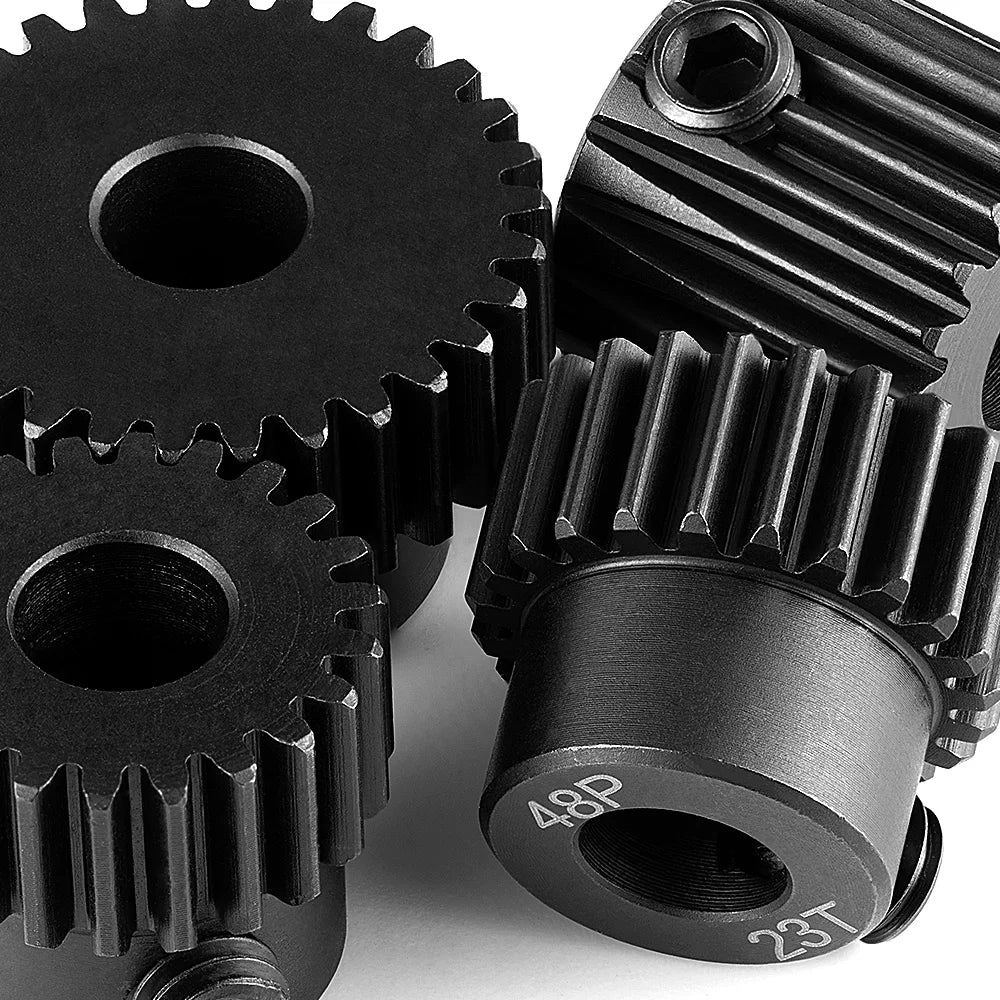 TRINOOD Steel 48P Motor Gear Pinion 17-45T for 5mm Shaft 1/10 1/8 1/6 1/5 RC Buggy Monster Truck Drift Car Off-Road Crawler Part