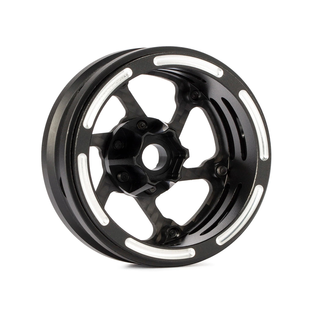 1.9 Inch Carbon Fiber Portal Beadlock Wheels Rims for 1/10 RC Crawler lightweight design GSPEED LCG Chassis Capra SCX10 Pro TRX4