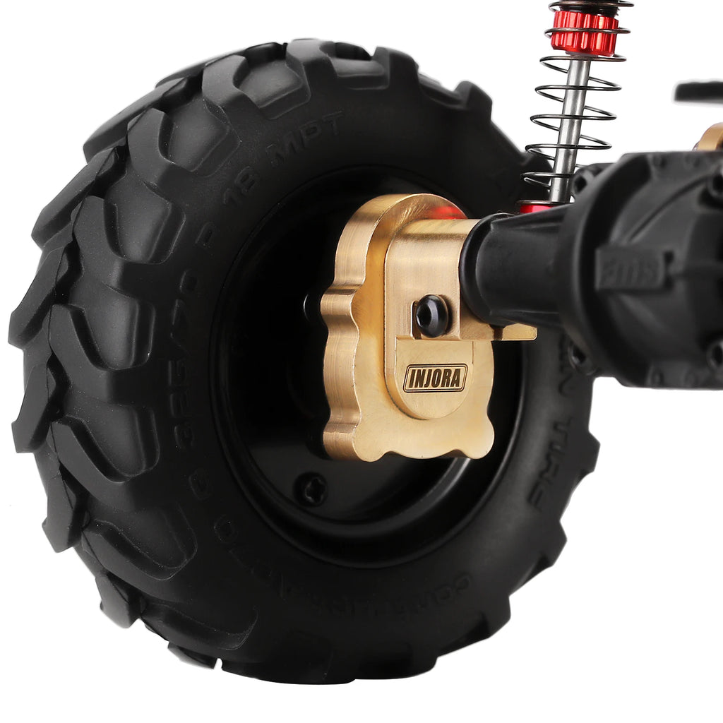 INJORA Brass Portal Drive Housing Steering Knuckles Upgrade Parts For 1/24 RC Crawler FMS FCX24 FCX18