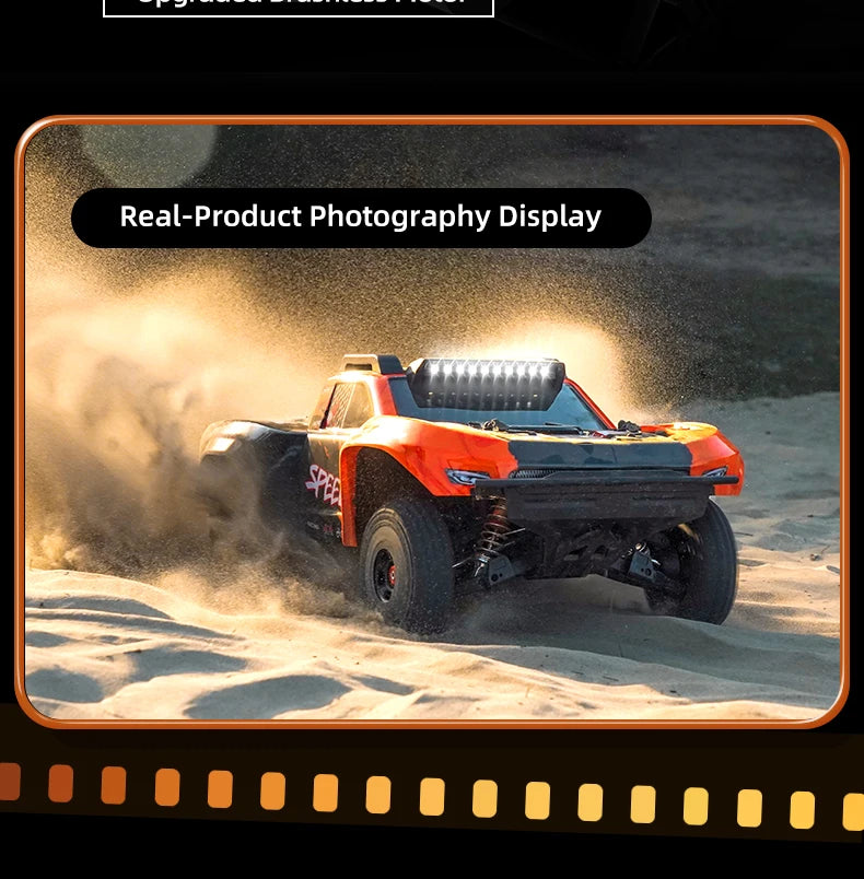 JJRC C8822 1/8 remote control car with four-wheel drive, full-scale racing cars without brushes, high-speed off-road toy vehicle