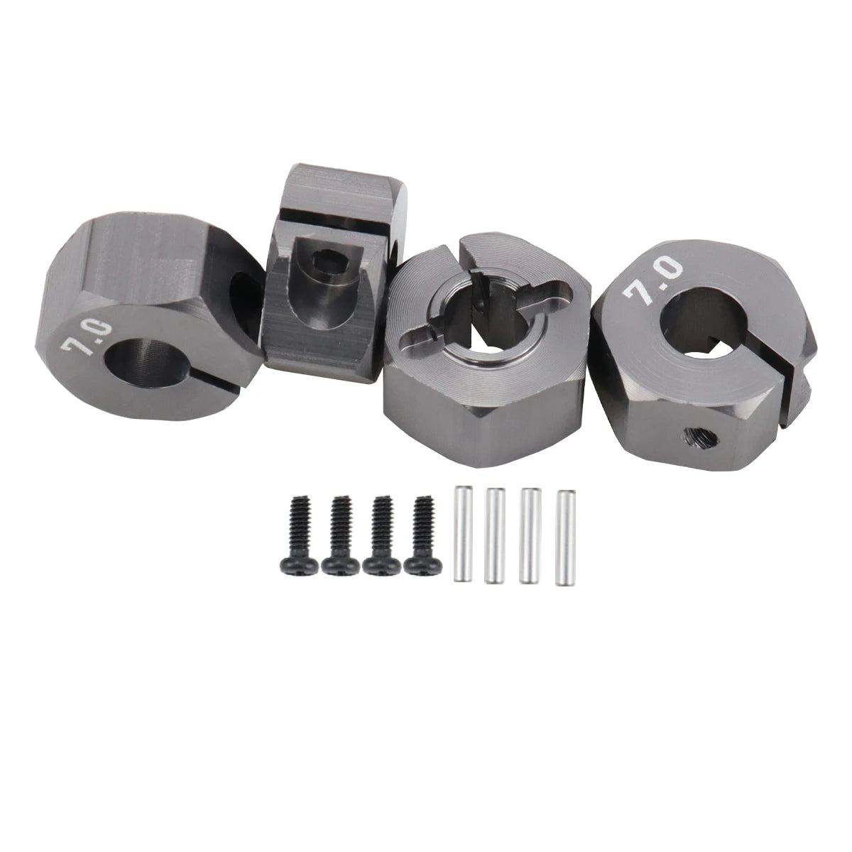 Aluminum 5/6/7/8/9/10/11/12mm Adapter Hex 12mm Drive Hub with Pin Screws for RC Auto Track Truck HSP HPI Tamiya Traxxas Slash