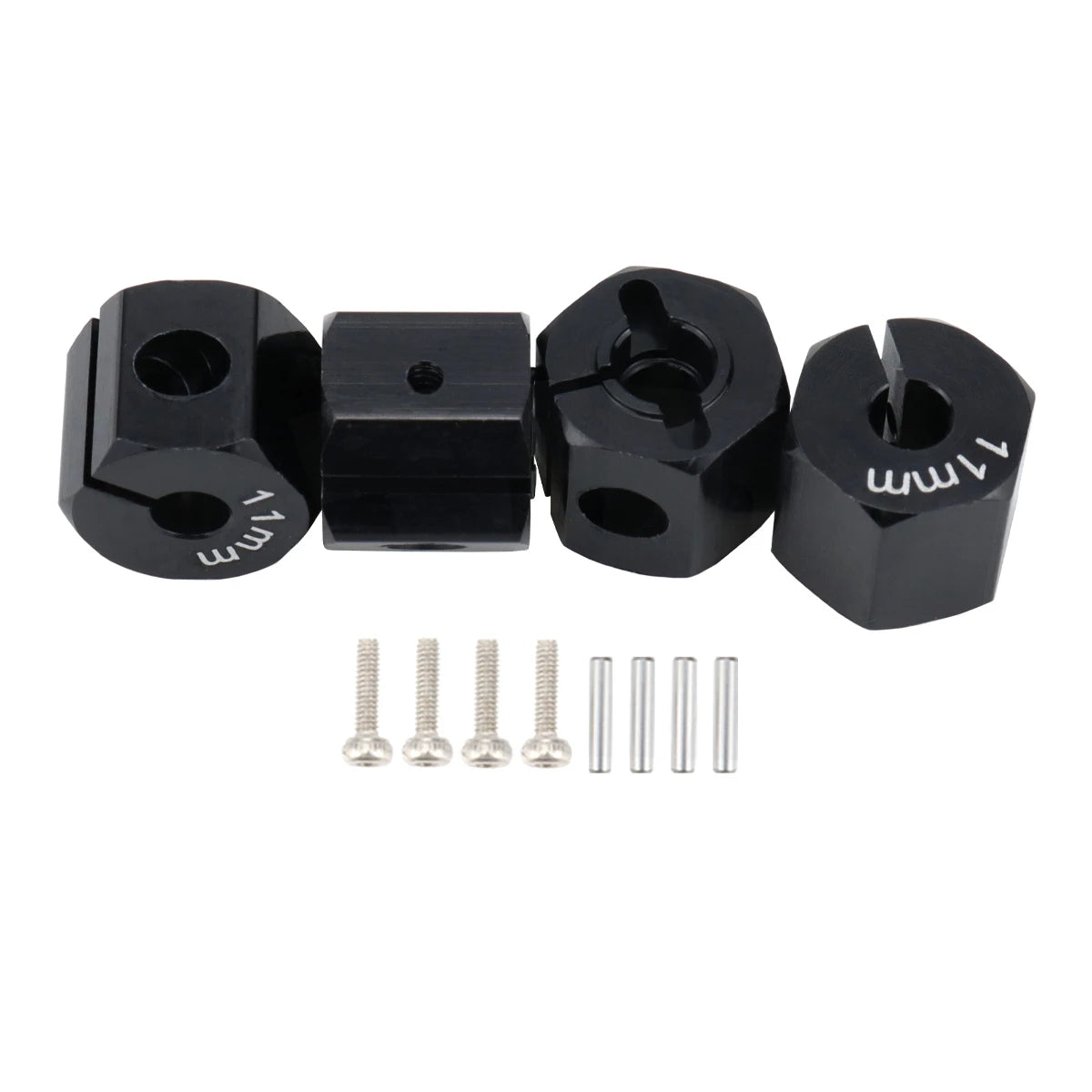Aluminum 5/6/7/8/9/10/11/12mm Adapter Hex 12mm Drive Hub with Pin Screws for RC Auto Track Truck HSP HPI Tamiya Traxxas Slash