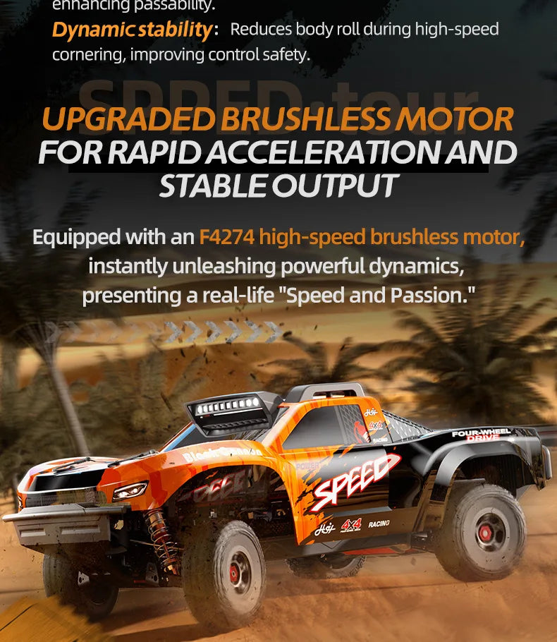 Jjrc High-Speed Brushless Rc Car Remote Control Toy Four-Wheel Drive Off-Road Climbing Racing Model Full-Scale Drifting. Good