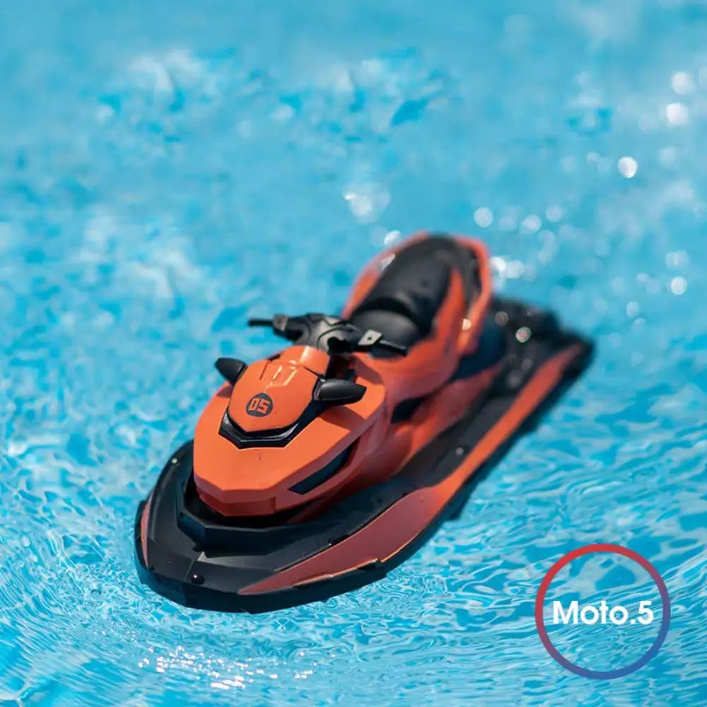 Plastic High-Speed Rc Motorboat Jet Ski Rechargeable Electric Boat Simulation Model Waterproof 1:14 2.4g Wireless Speedboat