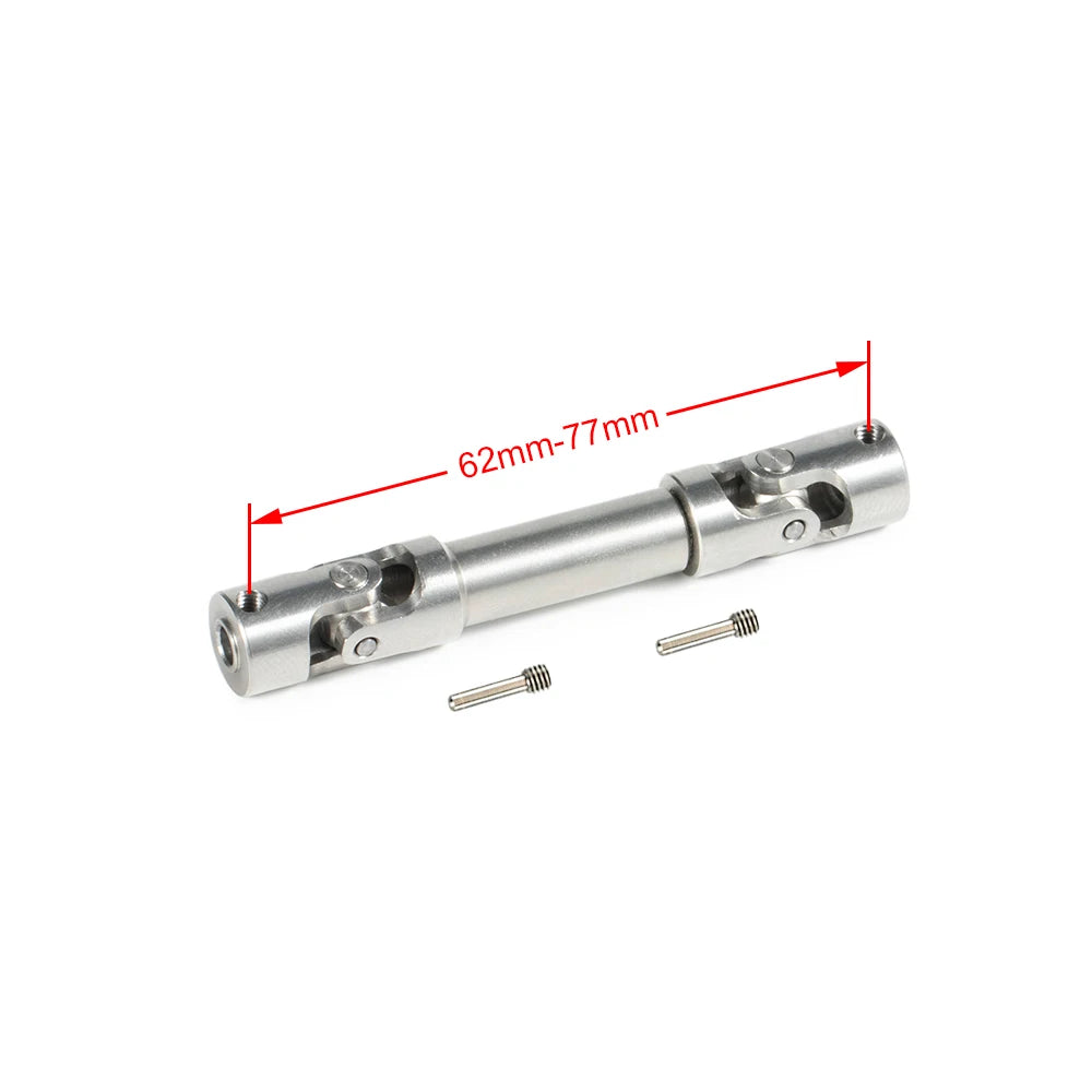 Steel Heavy Duty Drive Shaft Universal Joint Driveshaft for 1/18 RC Rock Crawler Axial UTB18 Capra Unlimited Trail Buggy Upgrade