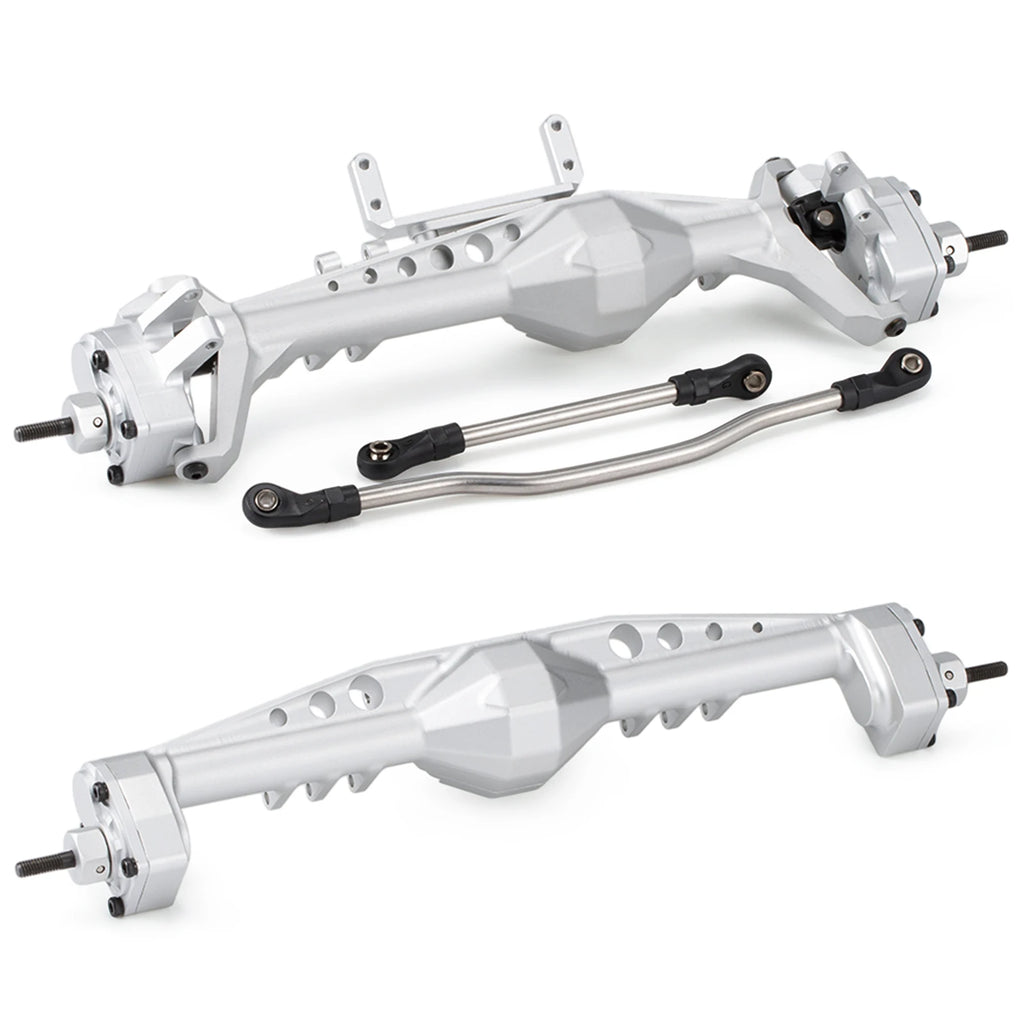 CNC Aluminum F9 Offset Portal Axle with Servo Mounts for 1/10 RC Crawler Axial Capra 1.9 UTB LCG Chassis Cheater Rigs