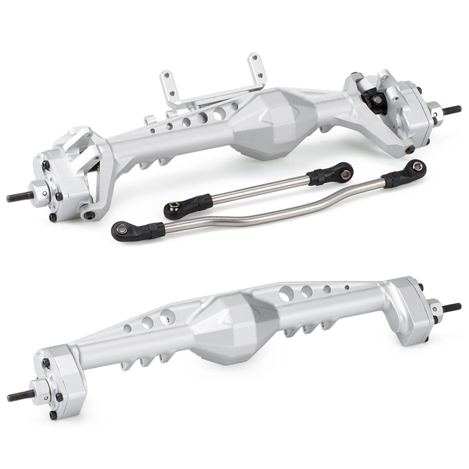 CNC Aluminum F9 Offset Portal Axle with Servo Mounts for 1/10 RC Crawler Axial Capra 1.9 UTB LCG Chassis Cheater Rigs