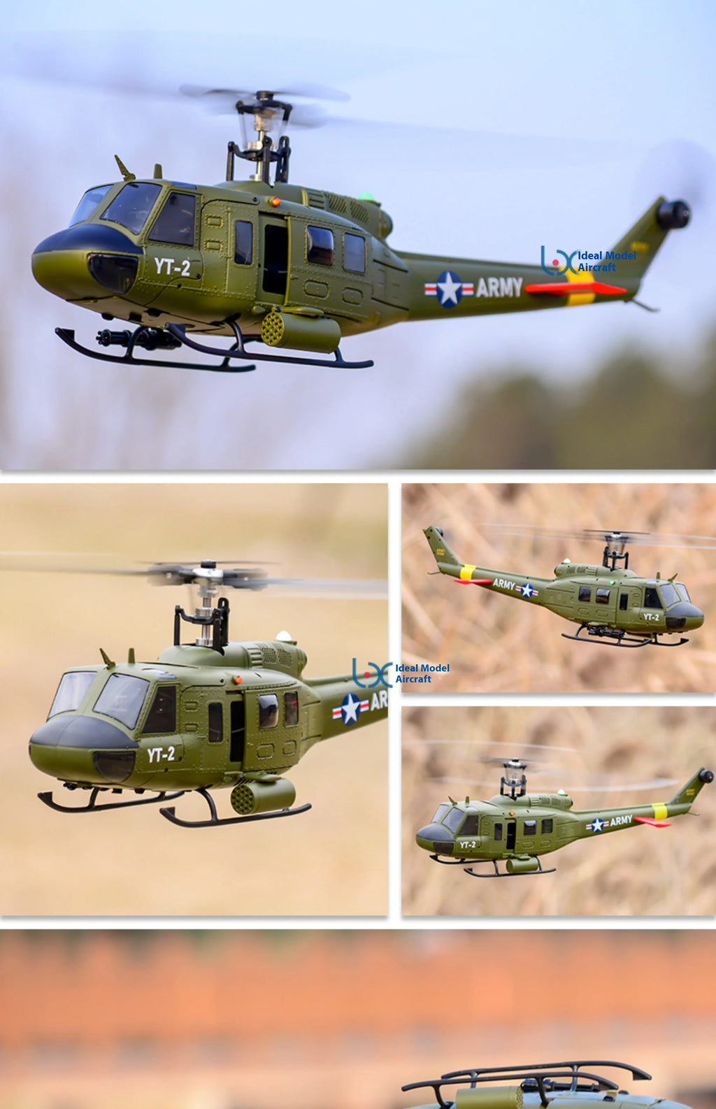 Yuxiang F07 intelligent version/F07V manual version UH1 Huey remote-controlled helicopter 3D stunt helicopter