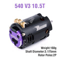 Surpass Hobby Rocket 540 V3 Brushless Motor 5.5T 6.5T 8.5T 10.5T 13.5T 21.5T For Modified Competition 1/10 1/12 F1 RC Drift Car