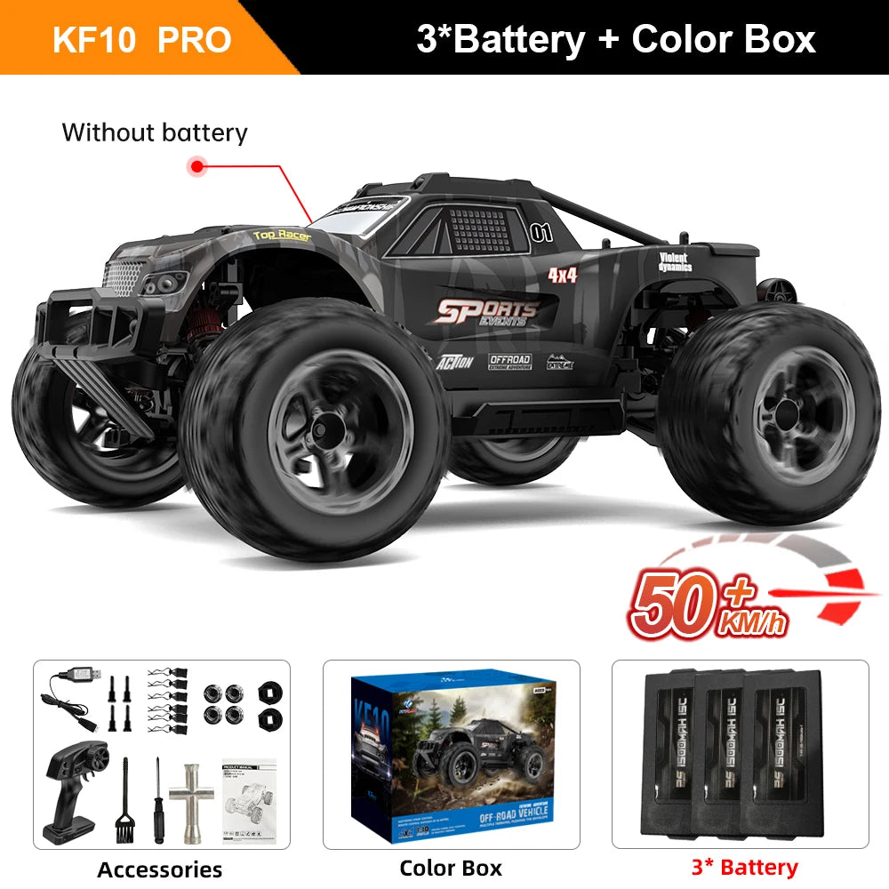 Teeggi KF10 MAX 1/10 4WD 3S High Speed Rc Off-road Car 60KM/H Brushless motor 2S KF10PRO RC Truck Drift Racing Cars Toy For Gift