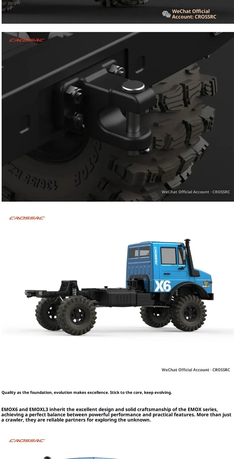 CROSSRC EMO X6 Big Hippo XL3 Big Wild Elephant 1/8 RC Car Simulation Remote Control Electric Climbing Off Road Vehicle Model