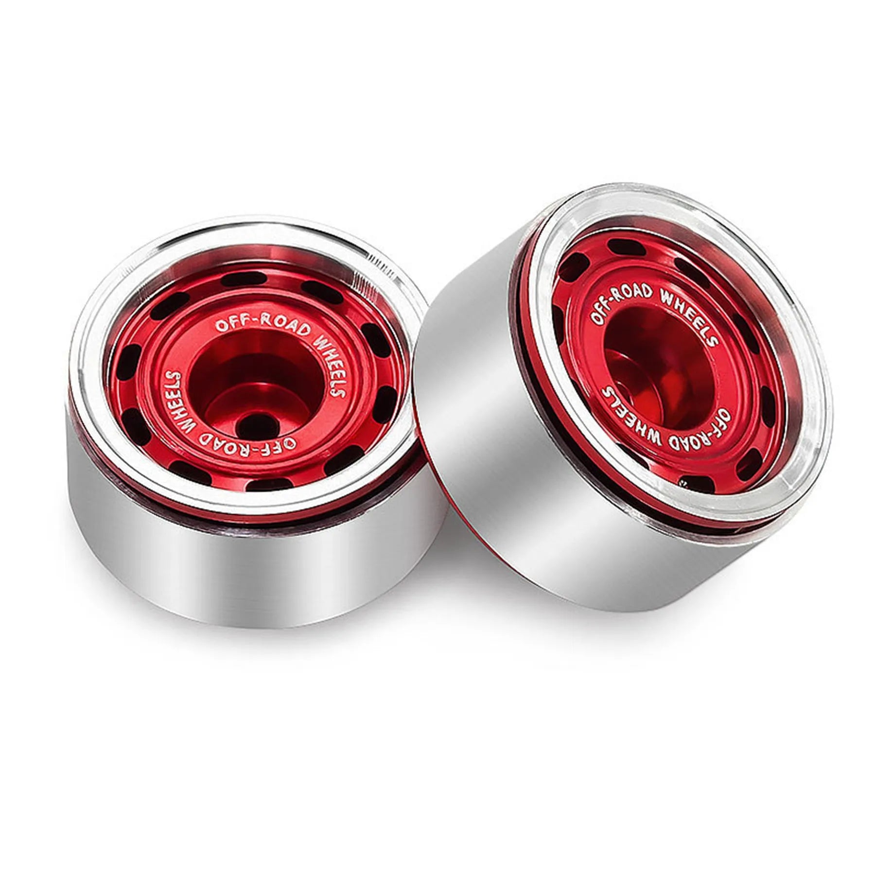 0.7 RC Crawler Tires OD 1.57'' 1/30 Soft Rubber All Terrain Tyres Beadlock Wheels Rims for 1:30 1/32 Rock Mud Car Axial SCX30