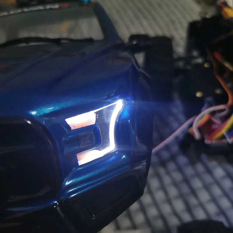 2 LED Daytime Running Light Strobe Light Bent At Will for 1/10 RC Crawler Drift Car Traxxas TRX4 Defender Bronco SCX10 RC4WD D90
