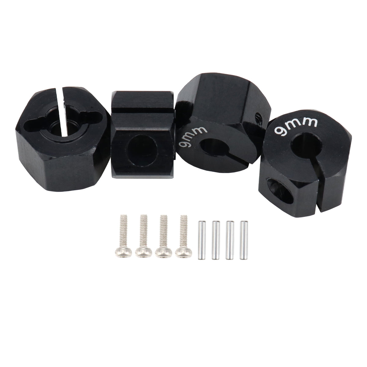 Aluminum 5/6/7/8/9/10/11/12mm Adapter Hex 12mm Drive Hub with Pin Screws for RC Auto Track Truck HSP HPI Tamiya Traxxas Slash