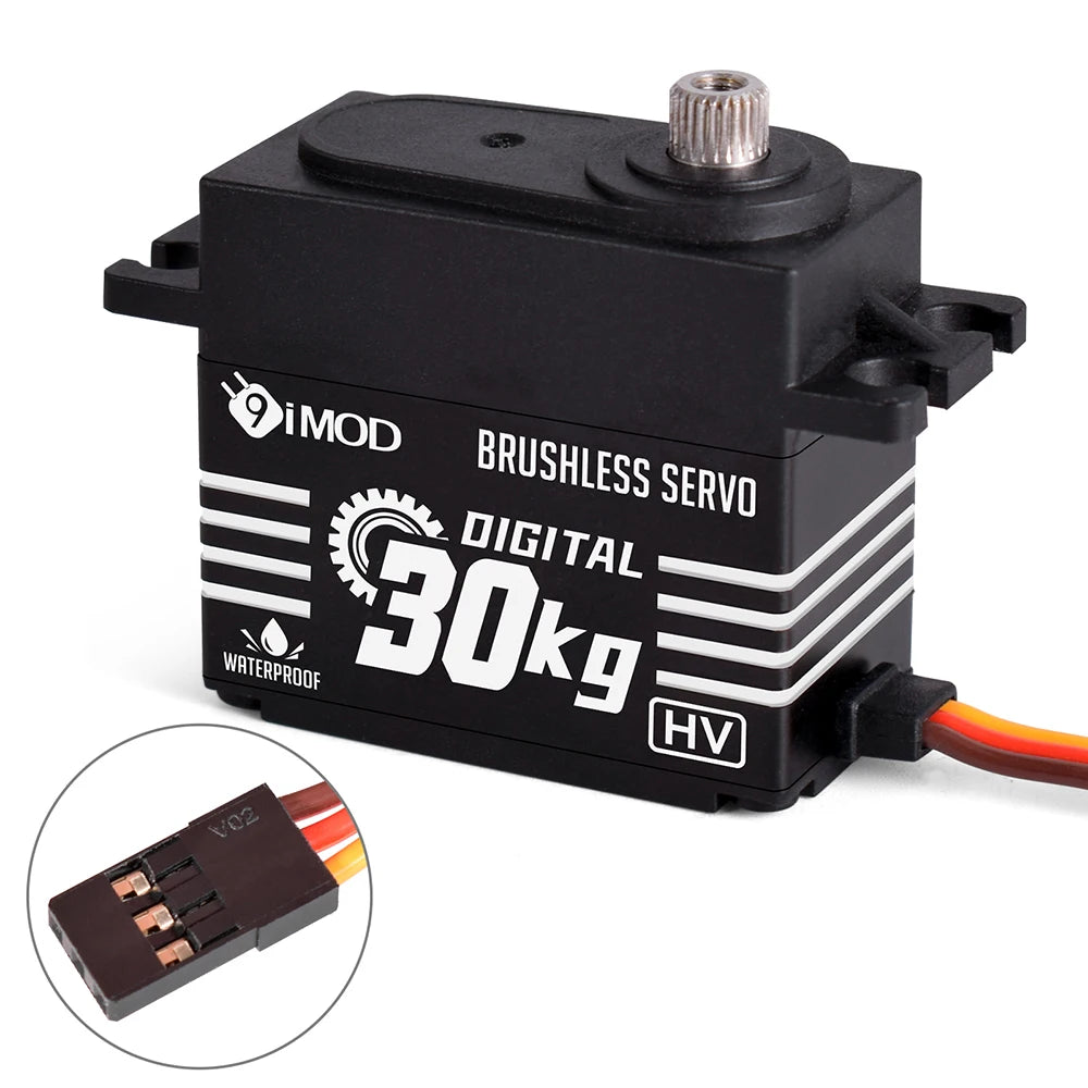 9imod Brushless Servo Waterproof Digital Metal Gear Servo for 1/8 1/10 RC Crawler Car Boat