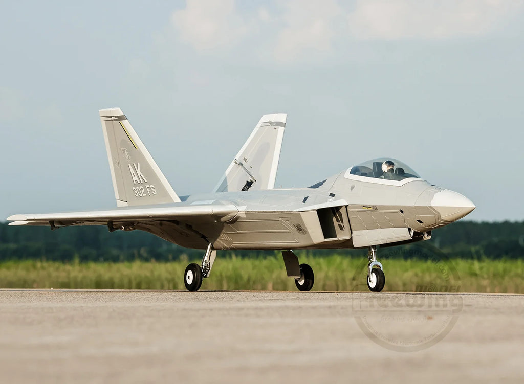 Freewing Flying Wing Model 70mm F-22 Raptor American "Raptor" Channel Fifth Generation Fighter Model Aircraft Toy Model